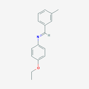 molecular formula C16H17NO B326059 N-(4-ethoxyphenyl)-N-(3-methylbenzylidene)amine 