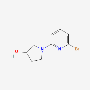 molecular formula C9H11BrN2O B3260619 1-(6-Bromopyridin-2-yl)pyrrolidin-3-ol CAS No. 332135-62-3