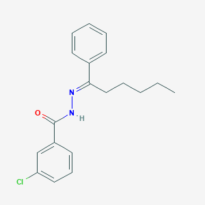molecular formula C19H21ClN2O B326062 3-chloro-N'-(1-phenylhexylidene)benzohydrazide 
