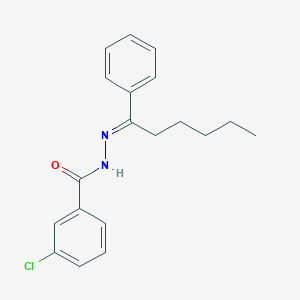 3-chloro-N'-(1-phenylhexylidene)benzohydrazide