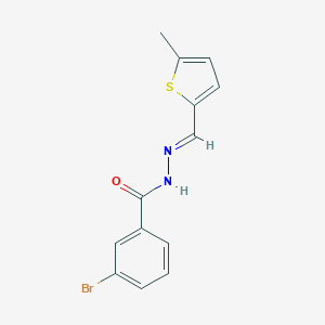 molecular formula C13H11BrN2OS B326063 3-bromo-N'-[(5-methyl-2-thienyl)methylene]benzohydrazide 