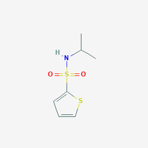 molecular formula C7H11NO2S2 B3260634 N-Isopropylthiophene-2-sulfonamide CAS No. 332354-67-3