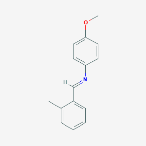molecular formula C15H15NO B326068 N-(4-Methoxyphenyl)-2-methylbenzenemethaneimine 