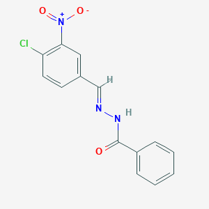 molecular formula C14H10ClN3O3 B326069 N'-(4-chloro-3-nitrobenzylidene)benzohydrazide 