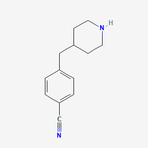 molecular formula C13H16N2 B3260723 4-(4-Cyanobenzyl)Piperidine CAS No. 333987-57-8