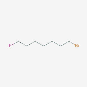 molecular formula C7H14BrF B3260733 1-溴-7-氟庚烷 CAS No. 334-42-9