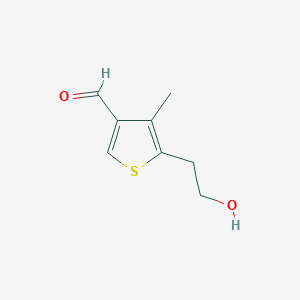 5-(2-Hydroxyethyl)-4-methylthiophene-3-carbaldehyde