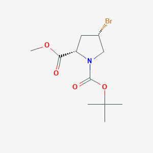 (2S,4S)-1-tert-butyl 2-methyl 4-bromopyrrolidine-1,2-dicarboxylate