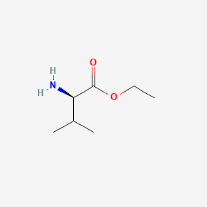 molecular formula C7H15NO2 B3260805 ethyl (2R)-2-amino-3-methylbutanoate CAS No. 3350-55-8