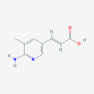 molecular formula C9H10N2O2 B3260809 3-(6-Amino-5-methylpyridin-3-yl)prop-2-enoic acid CAS No. 335030-98-3