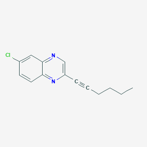 6-Chloro-2-(hex-1-yn-1-yl)quinoxaline
