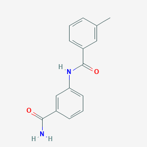 N-(3-carbamoylphenyl)-3-methylbenzamide