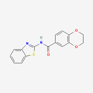 N-(1,3-benzothiazol-2-yl)-2,3-dihydro-1,4-benzodioxine-6-carboxamide