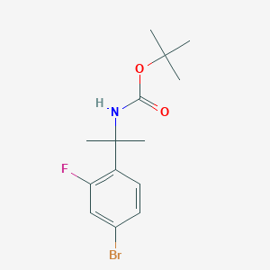 tert-Butyl 2-(4-bromo-2-fluorophenyl)-propan-2-ylcarbamate