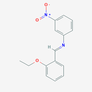 molecular formula C15H14N2O3 B326091 N-(2-ethoxybenzylidene)-3-nitroaniline 