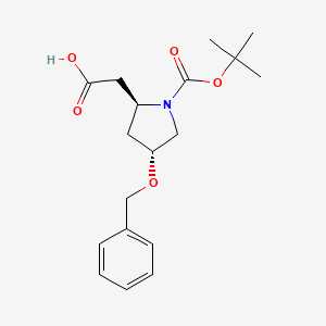 molecular formula C18H25NO5 B3260915 Boc-o-benzyl-l-beta-homohydroxyproline CAS No. 336182-08-2