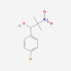 molecular formula C10H12BrNO3 B3260947 1-(4-Bromophenyl)-2-methyl-2-nitropropan-1-ol CAS No. 33682-88-1