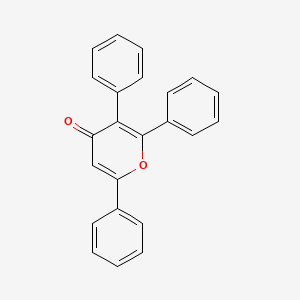 molecular formula C23H16O2 B3260958 2,3,6-三苯基-4H-吡喃-4-酮 CAS No. 33707-19-6