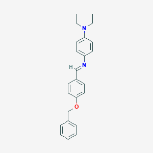 molecular formula C24H26N2O B326096 N-[4-(benzyloxy)benzylidene]-N-[4-(diethylamino)phenyl]amine 