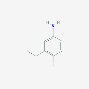 molecular formula C8H10IN B3261023 3-乙基-4-碘苯胺 CAS No. 337980-54-8