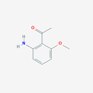 molecular formula C9H11NO2 B3261041 1-(2-Amino-6-methoxyphenyl)ethanone CAS No. 33844-23-4
