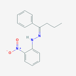 molecular formula C16H17N3O2 B326105 1-Phenyl-1-butanone {2-nitrophenyl}hydrazone 