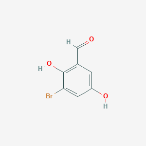 3-Bromo-2,5-dihydroxybenzaldehyde