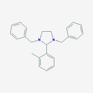 molecular formula C24H26N2 B326111 1,3-Dibenzyl-2-(2-methylphenyl)imidazolidine 