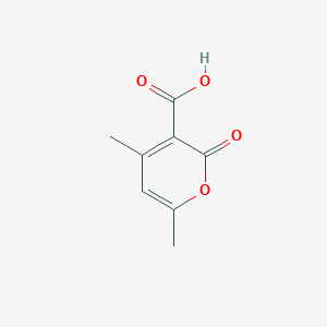 molecular formula C8H8O4 B3261145 4,6-dimethyl-2-oxo-2H-pyran-3-carboxylic acid CAS No. 33953-26-3