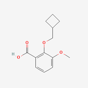 molecular formula C13H16O4 B3261150 2-(Cyclobutylmethoxy)-3-methoxybenzoic acid CAS No. 339539-38-7