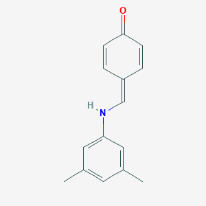 4-[(3,5-dimethylanilino)methylidene]cyclohexa-2,5-dien-1-one