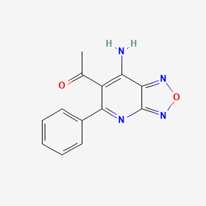 1-(7-Amino-5-phenyl[1,2,5]oxadiazolo[3,4-b]pyridin-6-yl)ethanone
