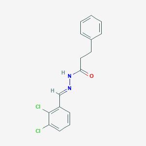 molecular formula C16H14Cl2N2O B326117 N'-(2,3-dichlorobenzylidene)-3-phenylpropanohydrazide 