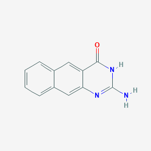 molecular formula C12H9N3O B3261175 2-aminobenzo[g]quinazolin-4(3H)-one CAS No. 33987-05-2
