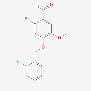 2-Bromo-4-[(2-chlorobenzyl)oxy]-5-methoxybenzaldehyde