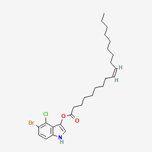 molecular formula C26H37BrClNO2 B3261298 (Z)-5-Bromo-4-chloro-1H-indol-3-yl oleate CAS No. 341972-97-2