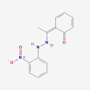 molecular formula C14H13N3O3 B326130 (6Z)-6-[1-[2-(2-nitrophenyl)hydrazinyl]ethylidene]cyclohexa-2,4-dien-1-one 