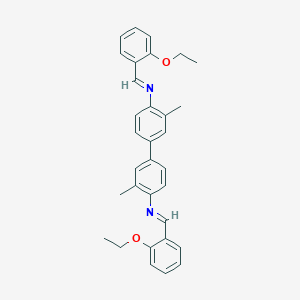 molecular formula C32H32N2O2 B326133 N,N'-bis[(E)-(2-ethoxyphenyl)methylidene]-3,3'-dimethylbiphenyl-4,4'-diamine 