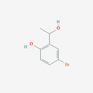 molecular formula C8H9BrO2 B3261369 4-Bromo-2-(1-hydroxyethyl)phenol CAS No. 342880-86-8