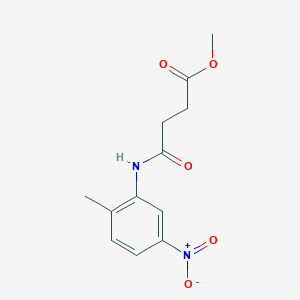 molecular formula C12H14N2O5 B326138 Methyl 4-[(2-methyl-5-nitrophenyl)amino]-4-oxobutanoate 