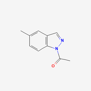 molecular formula C10H10N2O B3261417 Ethanone, 1-(5-methyl-1H-indazol-1-yl)- CAS No. 343770-79-6