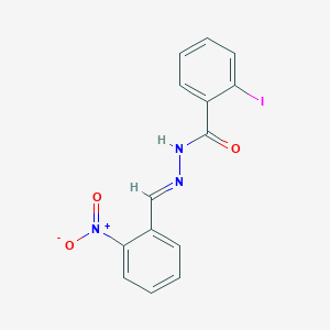 molecular formula C14H10IN3O3 B326143 2-iodo-N'-(2-nitrobenzylidene)benzohydrazide 