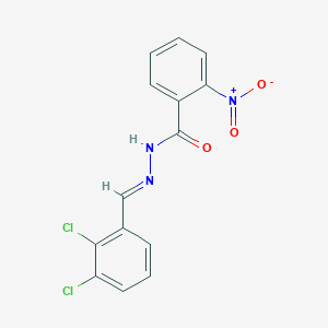 molecular formula C14H9Cl2N3O3 B326144 N'-(2,3-dichlorobenzylidene)-2-nitrobenzohydrazide 