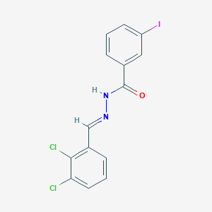 molecular formula C14H9Cl2IN2O B326149 N'-(2,3-dichlorobenzylidene)-3-iodobenzohydrazide 