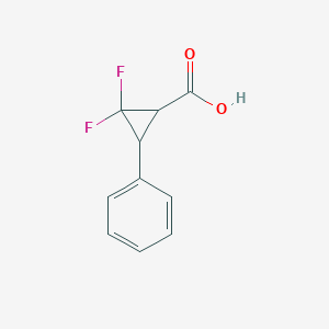 2,2-Difluoro-3-phenylcyclopropane-1-carboxylic acid