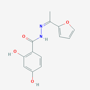 molecular formula C13H12N2O4 B326150 N'-[1-(2-furyl)ethylidene]-2,4-dihydroxybenzohydrazide 