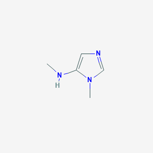 molecular formula C5H9N3 B3261508 N,1-dimethyl-1H-Imidazol-5-amine CAS No. 344323-05-3