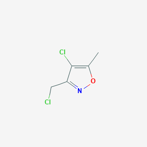 molecular formula C5H5Cl2NO B3261515 4-chloro-3-(chloromethyl)-5-methylIsoxazole CAS No. 344329-96-0