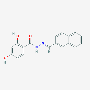 molecular formula C18H14N2O3 B326153 2,4-dihydroxy-N'-(2-naphthylmethylene)benzohydrazide 