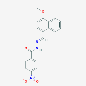 4-nitro-N'-[(4-methoxy-1-naphthyl)methylene]benzohydrazide